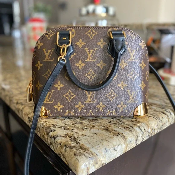 BB canvas stud chain small handbag New - Picture 5 of 9